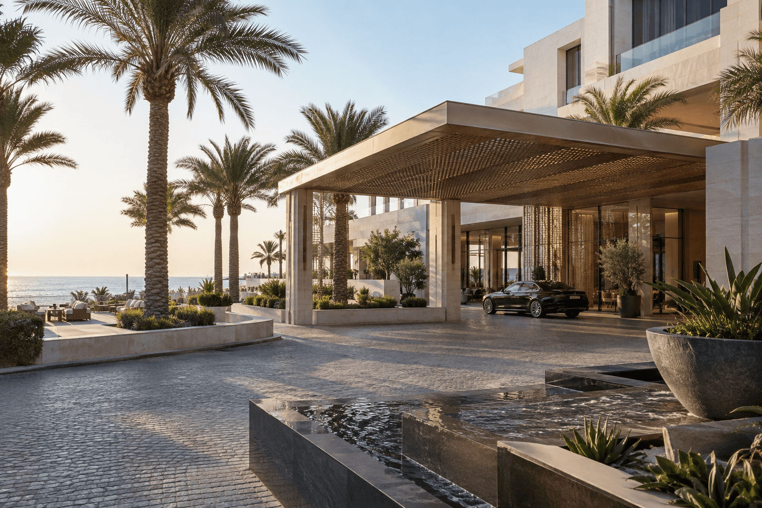 Fictional development hotel imagery for Jeddah